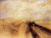 J.M.W. Turner Rain,Steam and Speed-The Great Western Railway painting